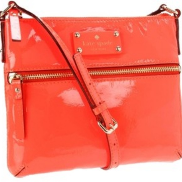 kate spade Handbags - Kate Spade Neon Orange Crossbody Purse